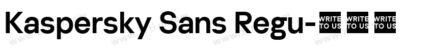 Kaspersky Sans Regu字体转换